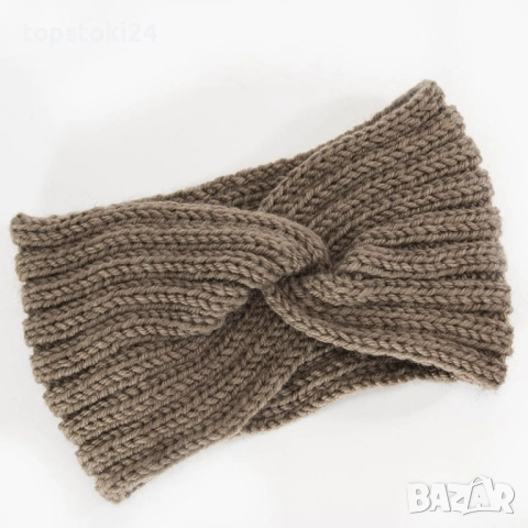 Дамски плетена лента за глава с усукване, снимка 9 - Други - 52641289