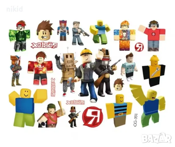 Роблокс Roblox Tattoo татос татуировка временна детска татоси татуси, снимка 4 - Други - 49277967