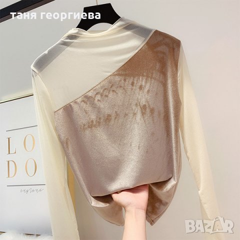 блуза с тюл, снимка 2 - Блузи с дълъг ръкав и пуловери - 29957394