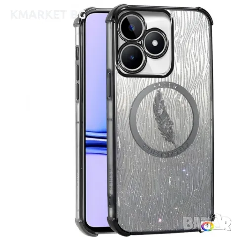 Realme Note 50 4G Силиконов Калъф Glitter TPU и Протектор, снимка 1 - Калъфи, кейсове - 47730548