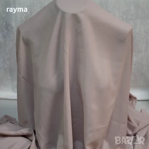 Плат италиански креп цвят пепел от рози, снимка 4 - Рокли - 48796044