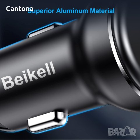 Beikell 2xUSB car charger 3.4A, алуминиево тяло, снимка 5 - Зарядни за кола - 42822589