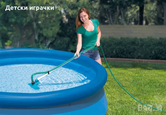 Комплект за почистване на басейн Intex, 239 см телескопичен прът, PVC, снимка 4 - Басейни и аксесоари - 49912090
