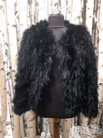 Палто от щраусови пера размер S в Палта, манта в гр. Варна - ID35240848 —  Bazar.bg