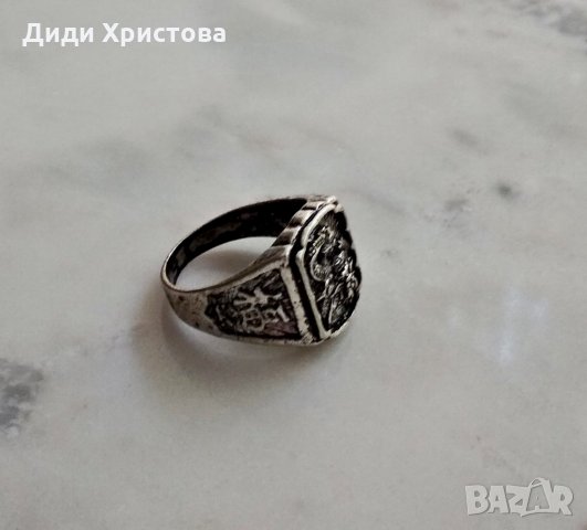 ПРЪСТЕН ОТ ТИБЕТСКО СРЕБРО С ДРАКОН размер 9, снимка 2 - Пръстени - 29263770