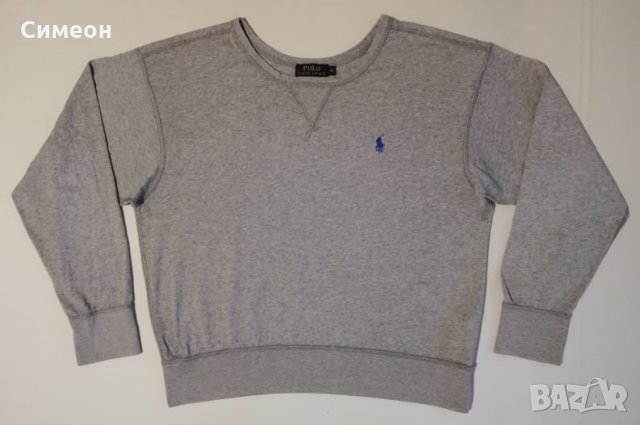 POLO Ralph Lauren оригинална блуза XL памучно сиво горнище, снимка 1 - Суичъри - 30443085