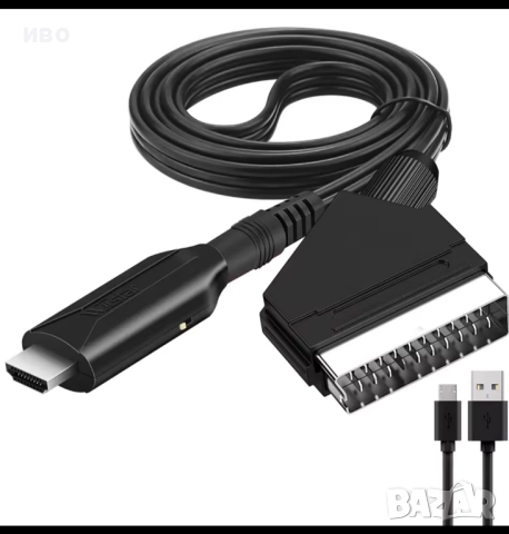 Преобразуващ кабел SKART to HDM, снимка 6 - Плейъри, домашно кино, прожектори - 49475386