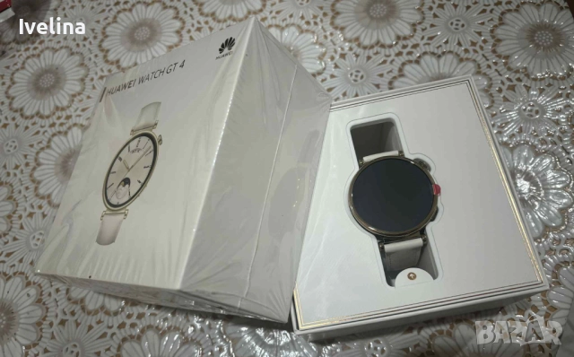  HUAWEI WATCH GT 4 WHITE White Leather Strap 41 MM. , снимка 4 - Смарт гривни - 52636760