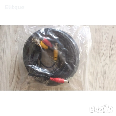 70030 Кабел за видеонаблюдение 20 метра, снимка 3 - Друга електроника - 53127696