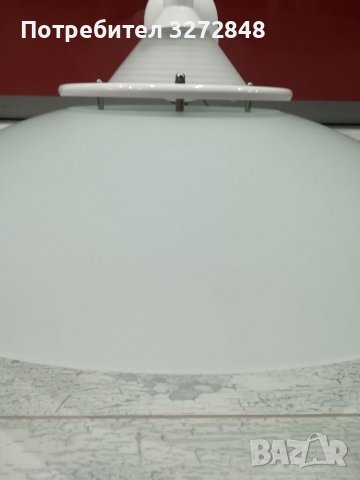 Полилей стъкло и метал - Австрия , снимка 7 - Лампи за таван - 39267945