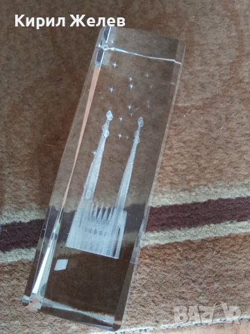 КРИСТАЛЕН Сувенир БАРСЕЛОНА стар 32013, снимка 6 - Декорация за дома - 38062177