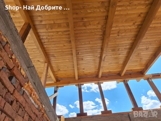 Дървени Навеси Перголи Покриви/ Продажба и боядисване на Ламперия, снимка 4 - Бояджийски услуги - 55779154