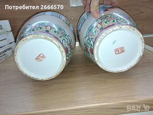 Китайска ваза Китайски порцелан , снимка 6 - Антикварни и старинни предмети - 38419229