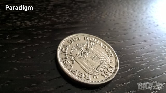 Mонета - Еквадор - 50 центавос | 1969г., снимка 2 - Нумизматика и бонистика - 31226881