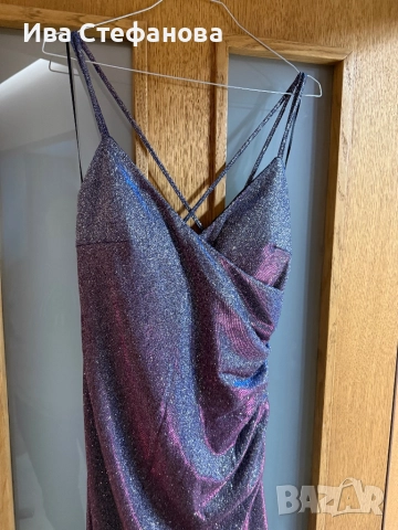 Нова дълга бална за бал абитуриентска рокля парти коктейлна официална хамелион рокля, снимка 4 - Рокли - 52778615