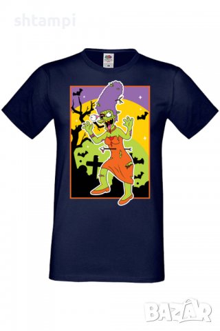 Мъжка тениска The Simpsons Marge Simpson 01,alloween,Хелоуин,Празник,Забавление,Изненада,Обичаи,, снимка 6 - Тениски - 38137520