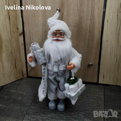 Дядо Коледа в сребристо , снимка 6 - Декорация за дома - 52502087