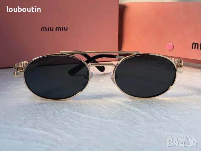 Miu 2024 дамски слънчеви очила елипса овални кръгли 4 цвята, снимка 11 - Слънчеви и диоптрични очила - 47930702