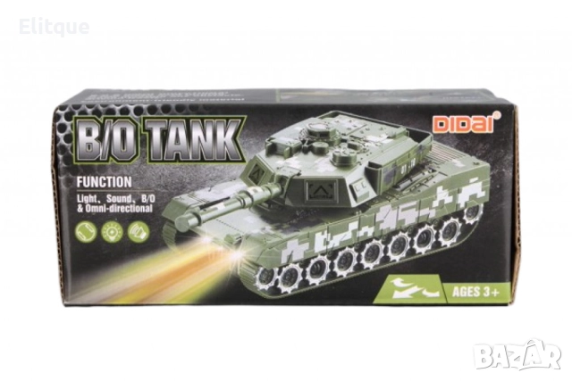 Боен танк с реалистични звуци и светлини, снимка 6 - Коли, камиони, мотори, писти - 52745138