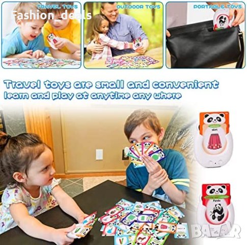 Нова Играчка за малки деца Монтесори флаш карти за обучение думи, снимка 3 - Образователни игри - 40507217