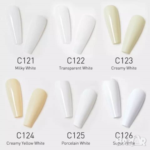 Canni Гел лак бяла серия - White – 16 ml, снимка 3 - Продукти за маникюр - 37255368