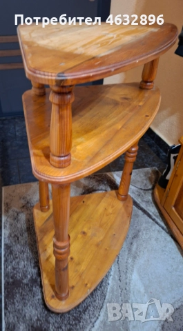 Ъглова етажерка от чам!