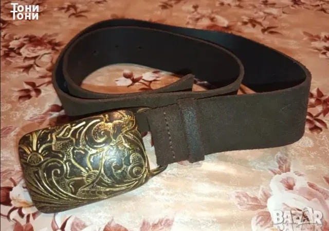 S. Oliver Оригинал Нов Дамски Италиански Колан от Естествена Кожа 110см.  , снимка 2 - Колани - 48966831