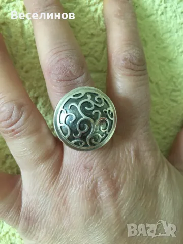 Сребърен пръстен, снимка 6 - Пръстени - 49162773