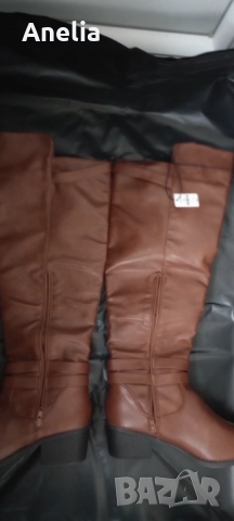 Високи Дамски Зимни Ботуши на дебел ток 38 39 40 , снимка 10 - Дамски ботуши - 52577252