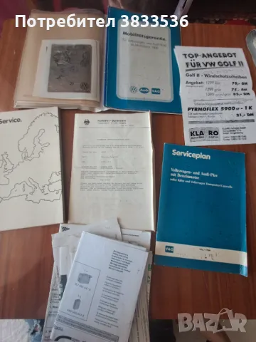 Колекция от сервизни VAG Service книжки за VW Golf & Jetta Mk2, снимка 8 - Части - 48000458
