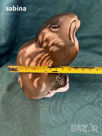 Статуетка „Дива котка“ (Манул). ЛФЗ „Ломоносов“, снимка 6 - Декорация за дома - 52979675