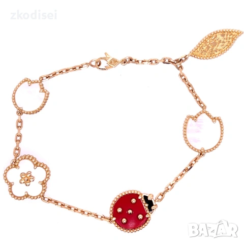 Златна дамска гривна Van Cleef 10,78гр. 18,5см. 14кр. проба:585 модел:37766-5