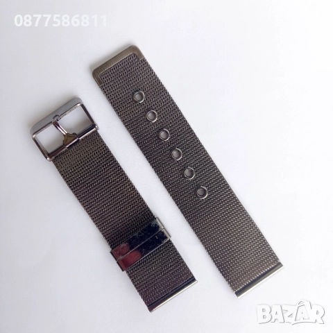 СТОМАНЕНА ВЕРИЖКА ЗА ЧАСОВНИК МЕШ MILANESE FINE MESH. ВЕРИЖКИ ЗА ЧАСОВНИЦИ MILANO ПЛЕТЕНА СТОМАНА, снимка 4 - Каишки за часовници - 51614881