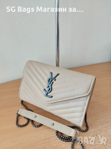 Ysl yves saint laurent дамска чанта през рамо лукс чанта  код 219, снимка 12 - Чанти - 43945983