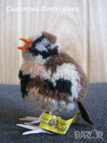  Колекционерска мека играчка Steiff Sparrow врабче, снимка 4 - Колекции - 37734252