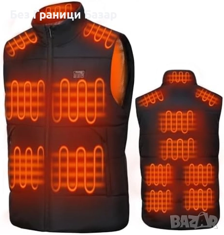 Нова Отопляема жилетка с 15 нагревателни зони и 3 температурни нива