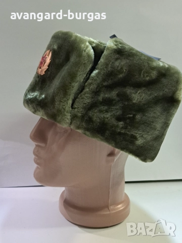 Мъжка шапка - еко кожа, зелен цвят-214, снимка 2 - Шапки - 52205991