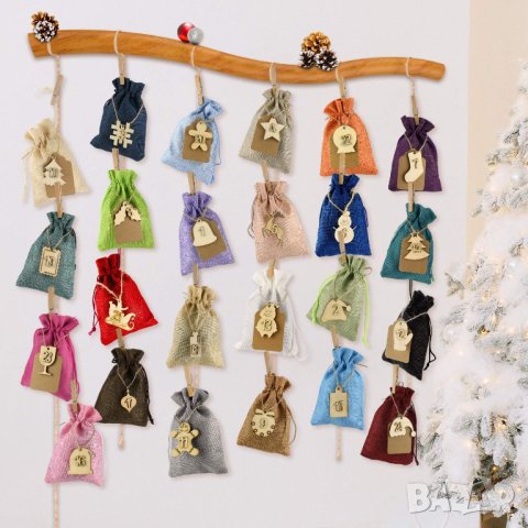 Адвент календар от текстилни торбички и аксесоари LA-CAISEBUDAI, снимка 2 - Други - 42820317