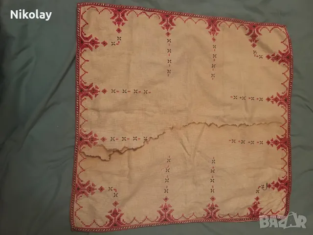 Старинни ръчно правени плетива, карета, покривки., снимка 10 - Декорация за дома - 47958338