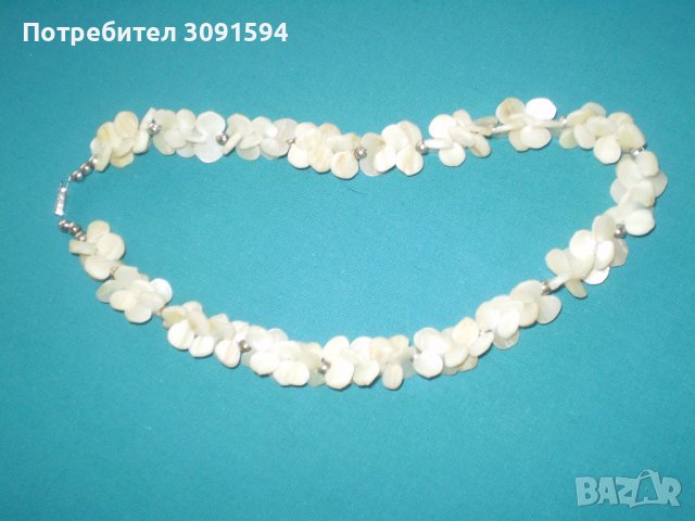 старо дамско колие от седеф ръчно изработено 50 те години, снимка 6 - Антикварни и старинни предмети - 37094578