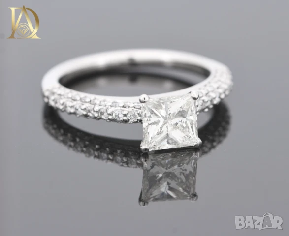 Нов Златен Пръстен с 1.33кт Естествени Диаманти, снимка 5 - Пръстени - 43039062