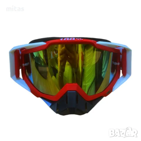 Очила / Маска за крос каски 100% MX RACECRAFT - Вело, Мото, Ел. скутер, снимка 2 - Аксесоари за велосипеди - 47359276