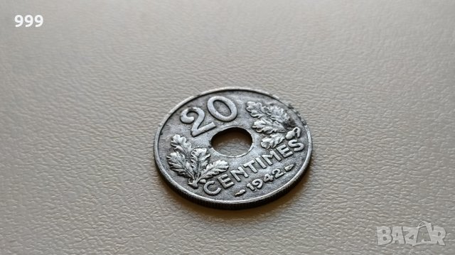 20 сантима 1942 Франция - Вишистка Франция, снимка 1