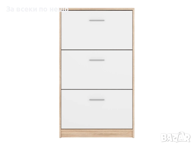 Шкаф за обувки NEPO PLUS SFB3K корпус дъб сонома/фронт бяло Код P1435