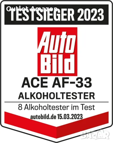 Алкотестер ACE AF-33, TU-Vienna Точност на измерване: 97,9% Полицейска точност

, снимка 2 - Аксесоари и консумативи - 49363173