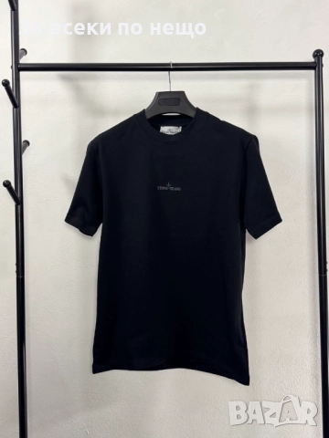 Stone Island Мъжка Черна Тениска👕Мъжка Блуза С Къс Ръкав Код V.B.39