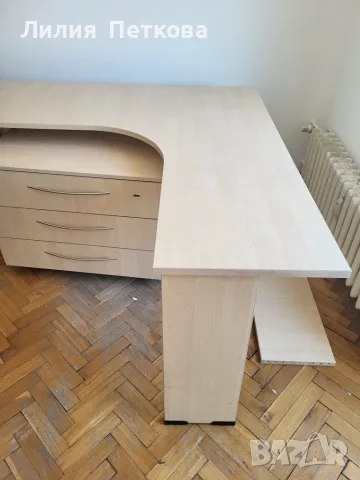 ъглово бюро със скрин , снимка 3 - Бюра - 55752115