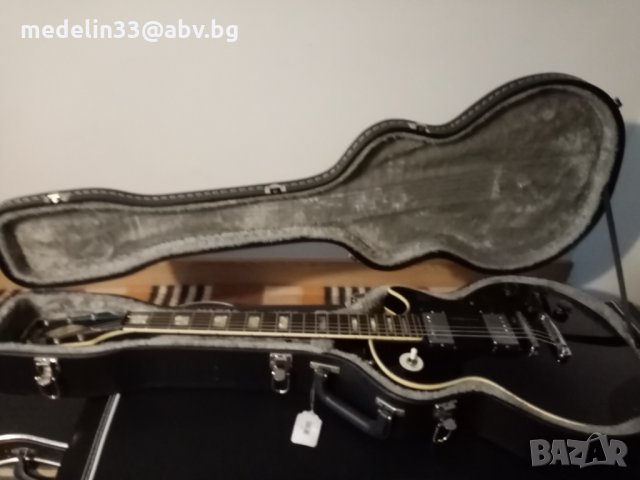 Hondo Les paul Gibson Black Beauty Copy Japan 1970 китара, снимка 4 - Китари - 31702712