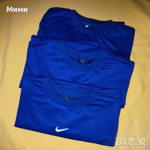 Нови мъжки блузи тениски син цвят