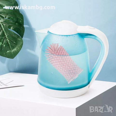 3 броя Четки за почистване на шишета и биберони - 2 броя силиконови четки и 1 за сламки - КОД 3709, снимка 10 - Други - 37113833